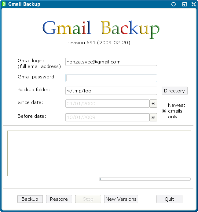 backup gmail by david gullo for mac